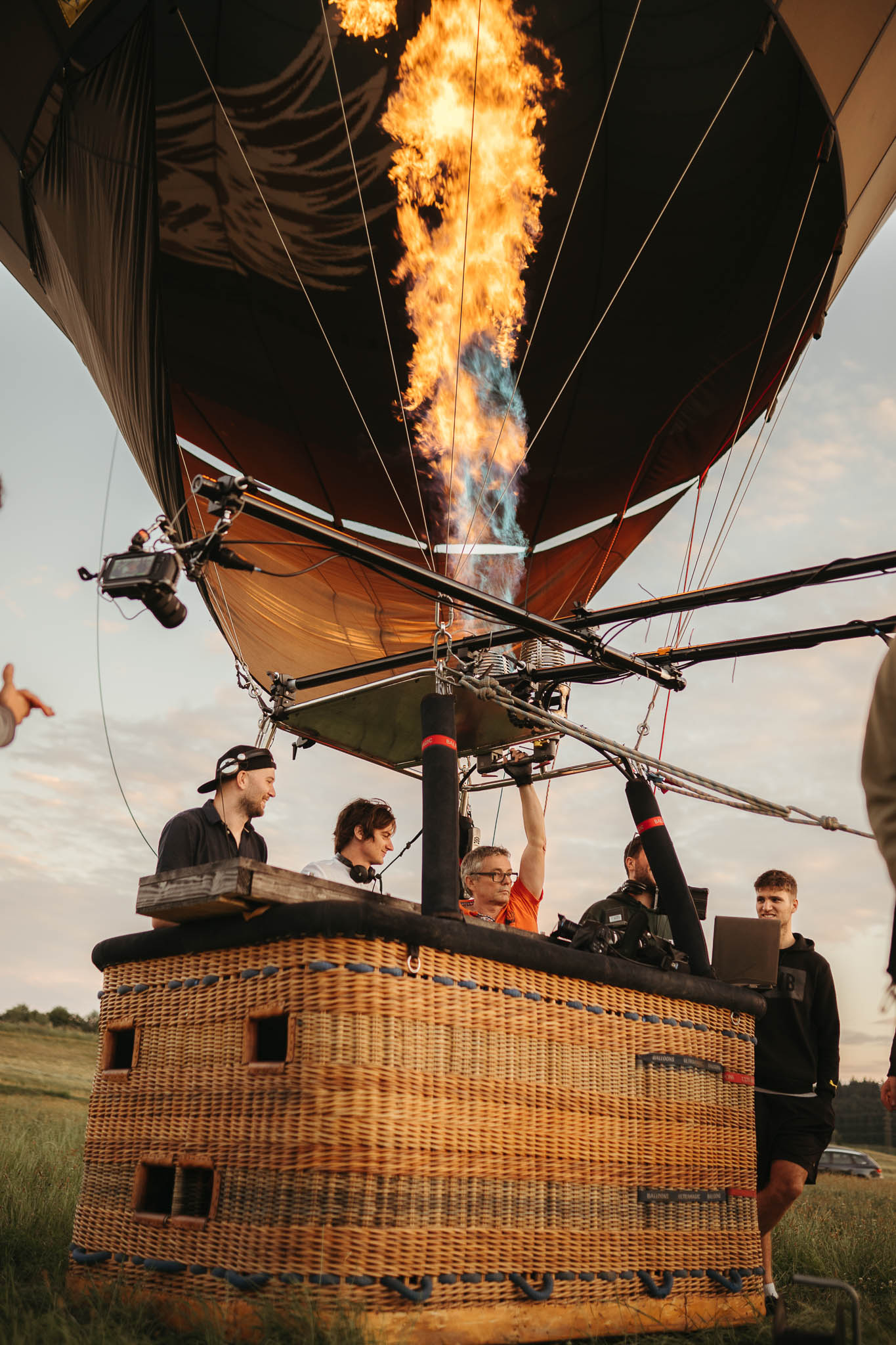 Camo and Crooked Hot Air Balloon BTS
